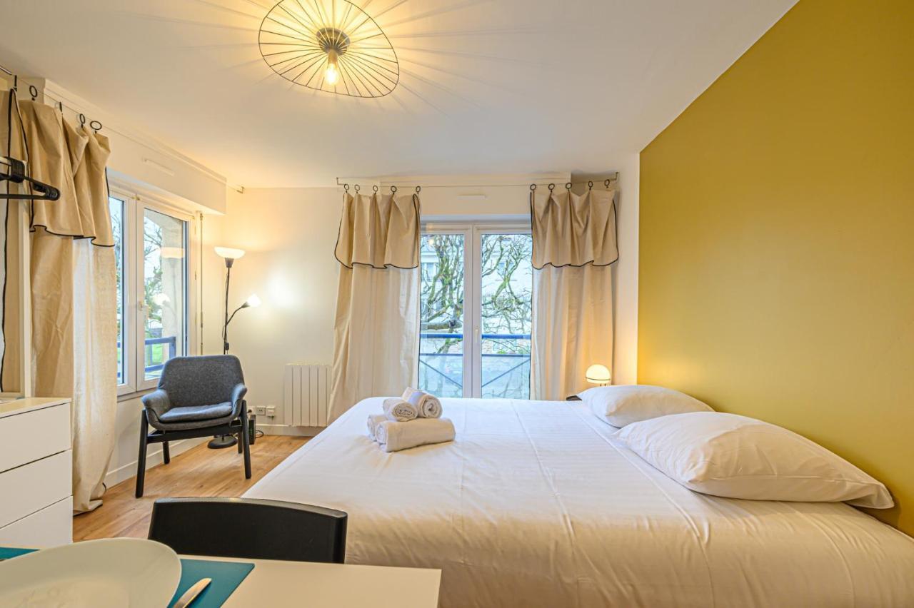 Le Ptit Pat - Studio Renove Avec Garage Centre Ville Vannes Dış mekan fotoğraf